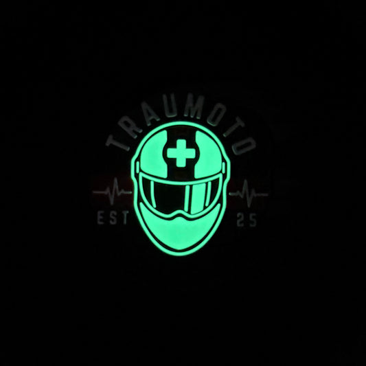 Glow-In-The-Dark Traumoto Logo Patch 3"