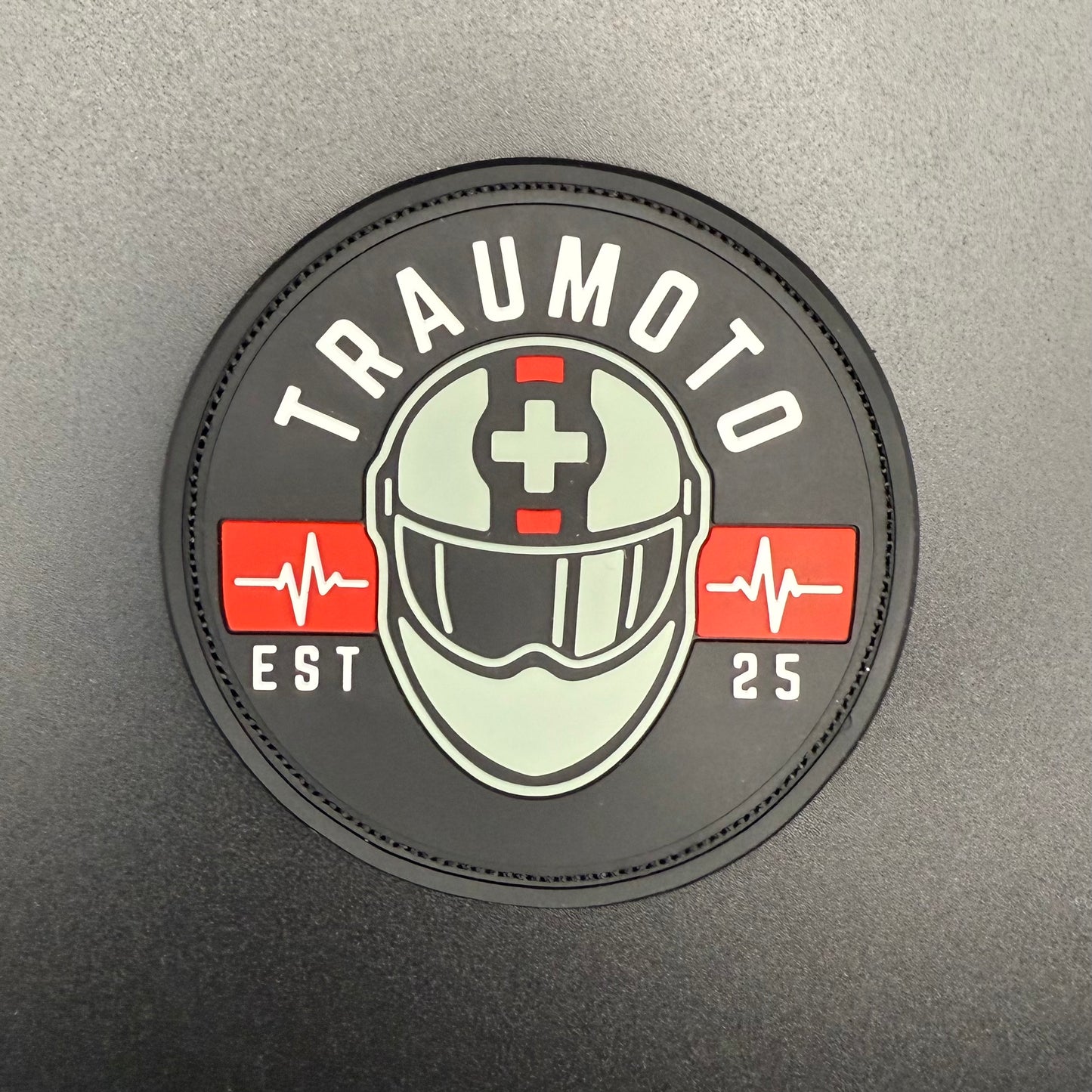 Glow-In-The-Dark Traumoto Logo Patch 3"