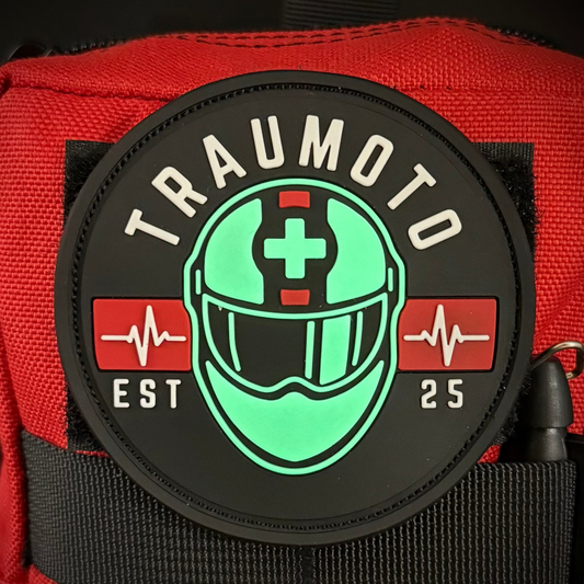 Glow-In-The-Dark Traumoto Logo Patch 3"