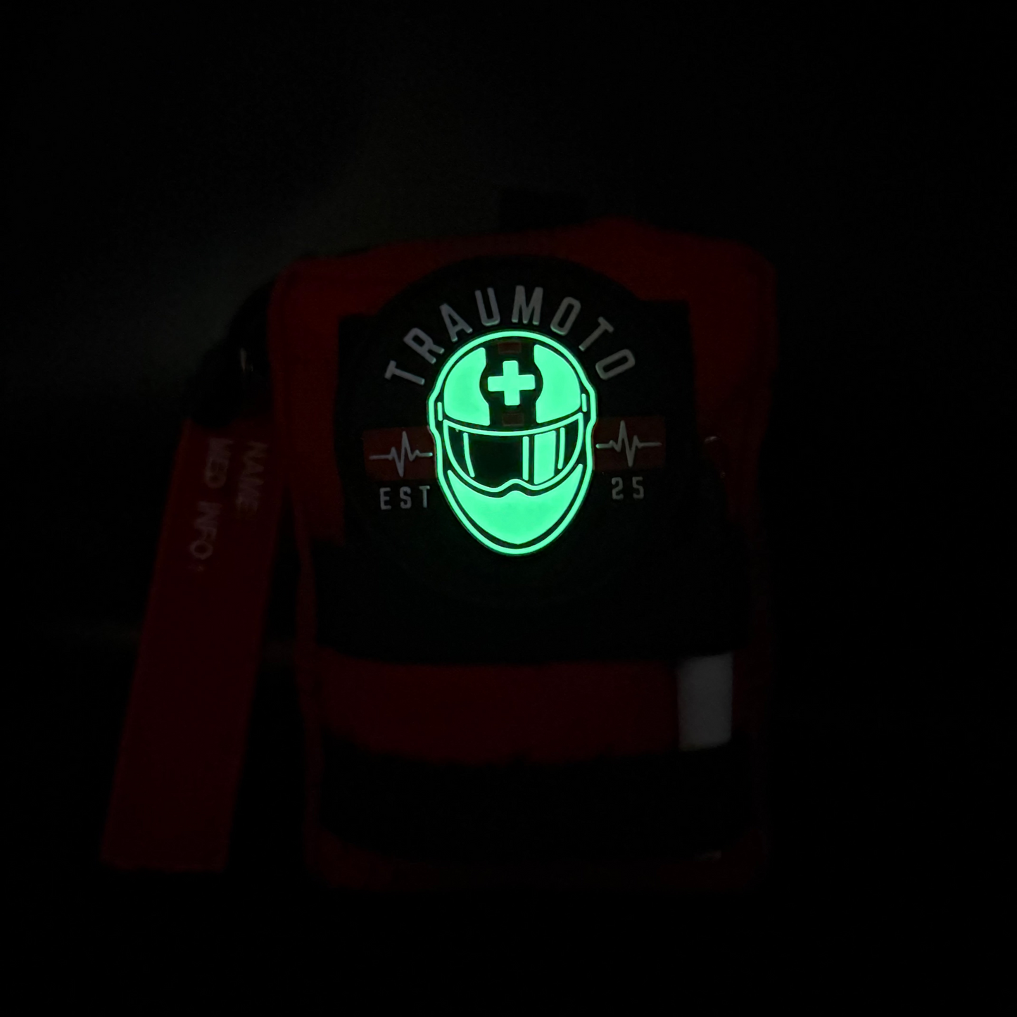 Glow-In-The-Dark Traumoto Logo Patch 3"