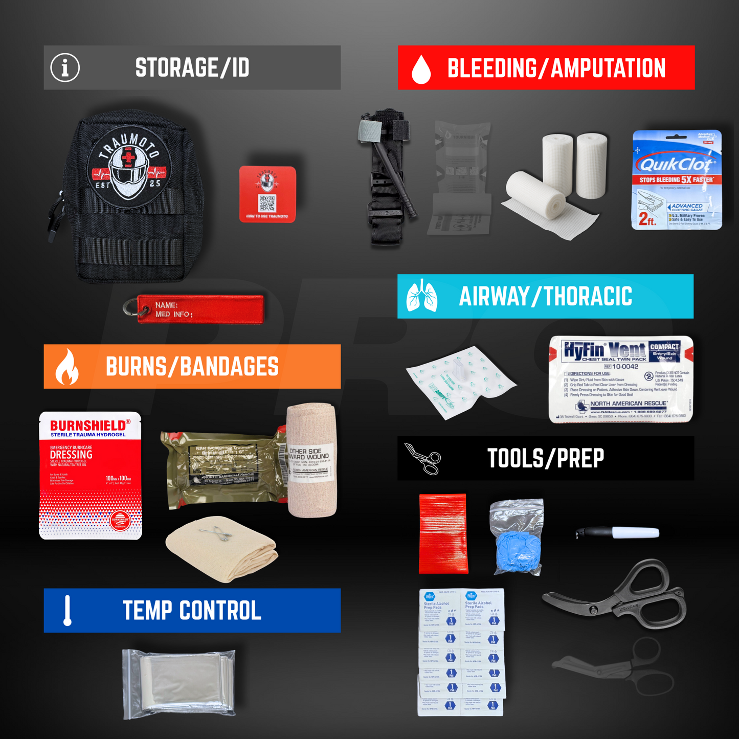 Traumoto PRO 2.0 Trauma Kit