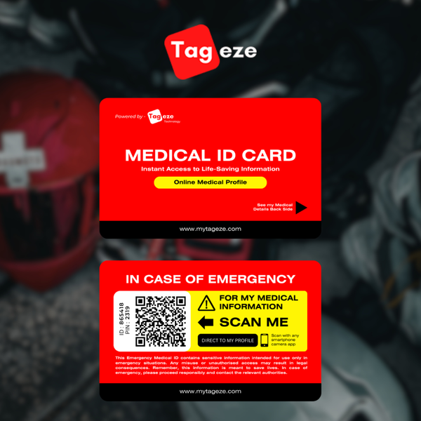 Tageze Medical ID Card – Traumoto