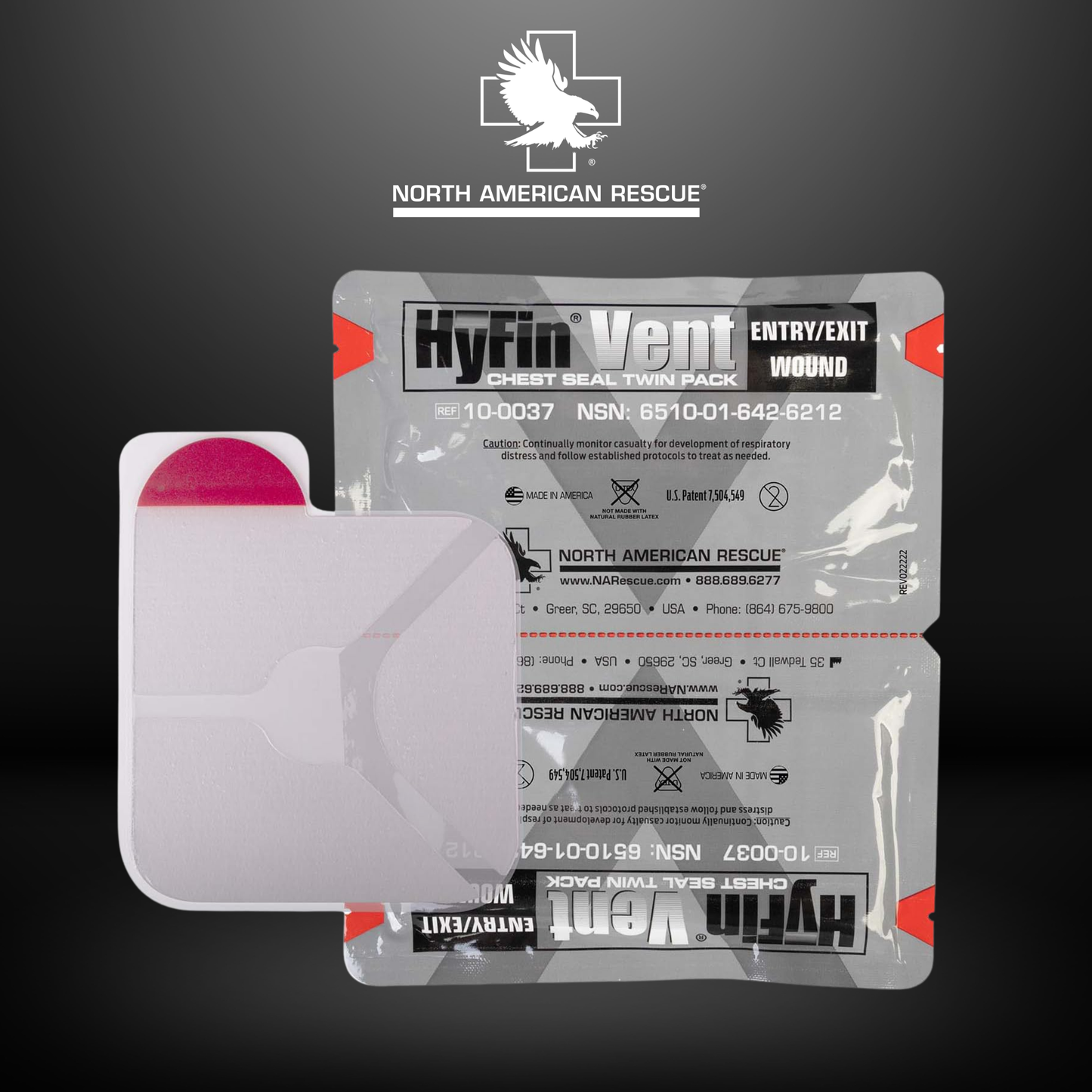 HyFin® Vent Chest Seal Twin Pack — Full Size