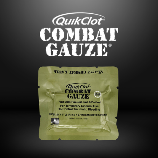 QuikClot® Combat Gauze — Z-Fold, Vacuum Packed