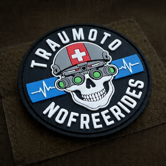 Traumoto X NoFreeRides Collaboration Patch 3x3"