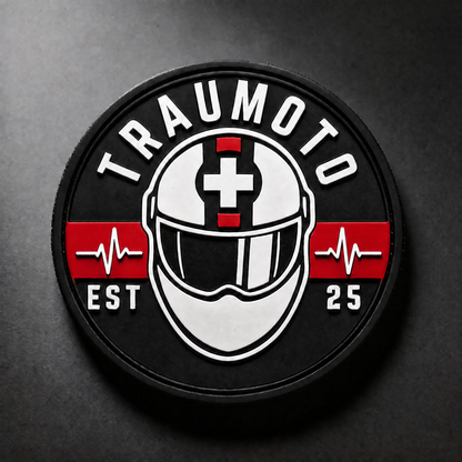 Traumoto PVC Rubber Patch 3x3" RED