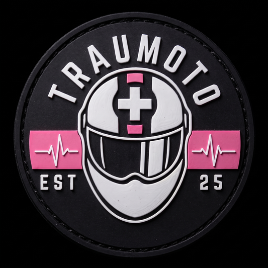 Traumoto PVC Rubber Patch 3x3" PINK